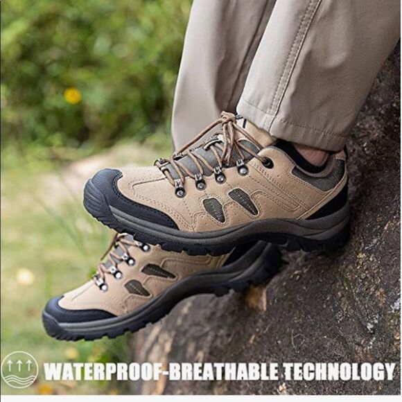 CC-Los Men’s hiking brown and tan waterproof shoes..  NWT main image 6